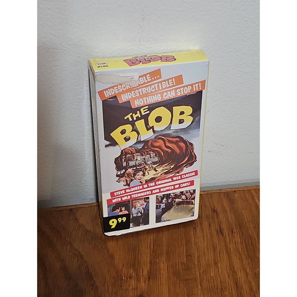 The‎ Blob VHS 1990 The Original W/ Steve McQueen HORROR CULT CLASSIC Sealed NEW